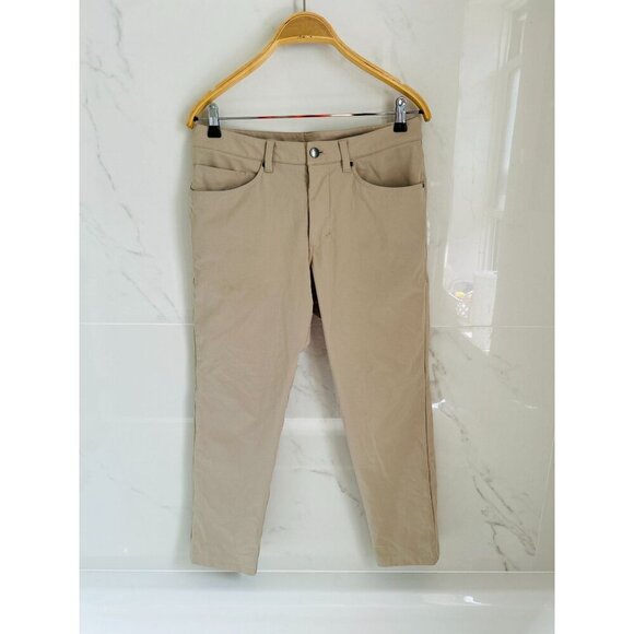 Lululemon ABC Slim-Fit 5 Pocket Pant Warpstreme Trench Color Size 31 - Picture 2 of 9